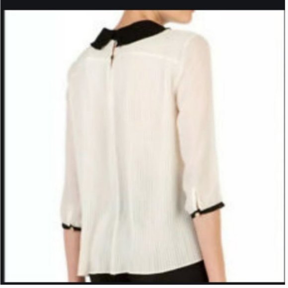 Ted Baker Jenya white black Blouse top 2 nwot - Picture 3 of 7